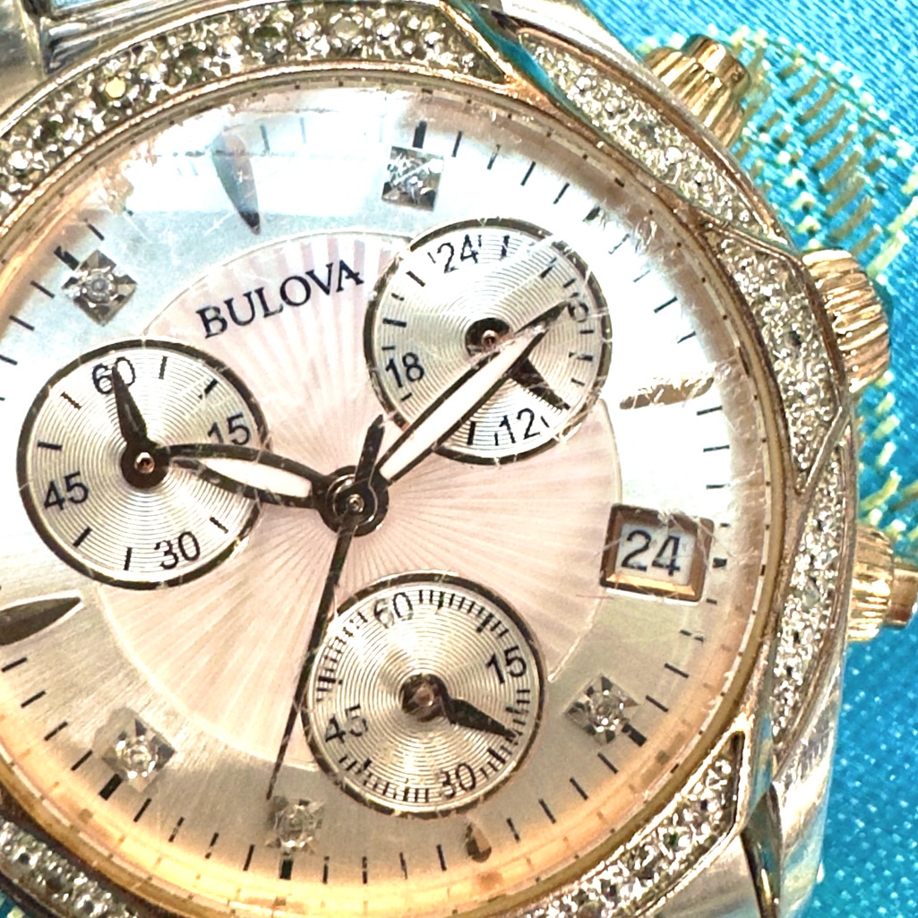 Ladies Bulova Diamond Dial Watch